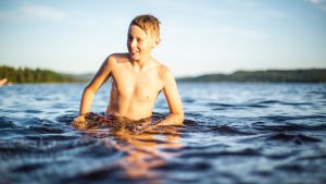 Badstranden Leksand Strand